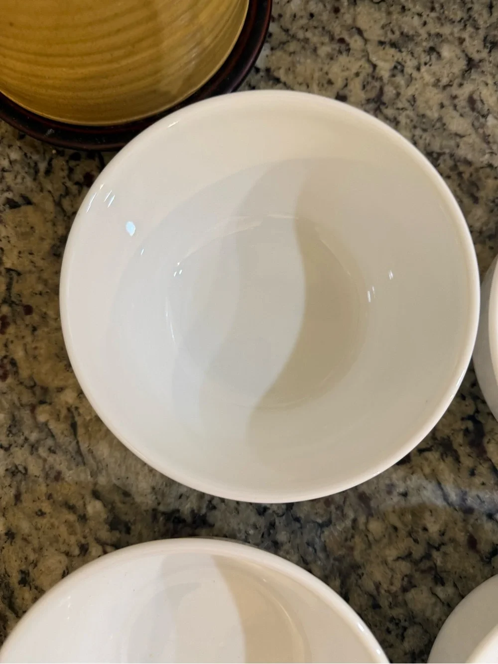 Corelle Winter Frost White Plain White Soup Cereal Bowls Deep 6-1/4” Set of 4